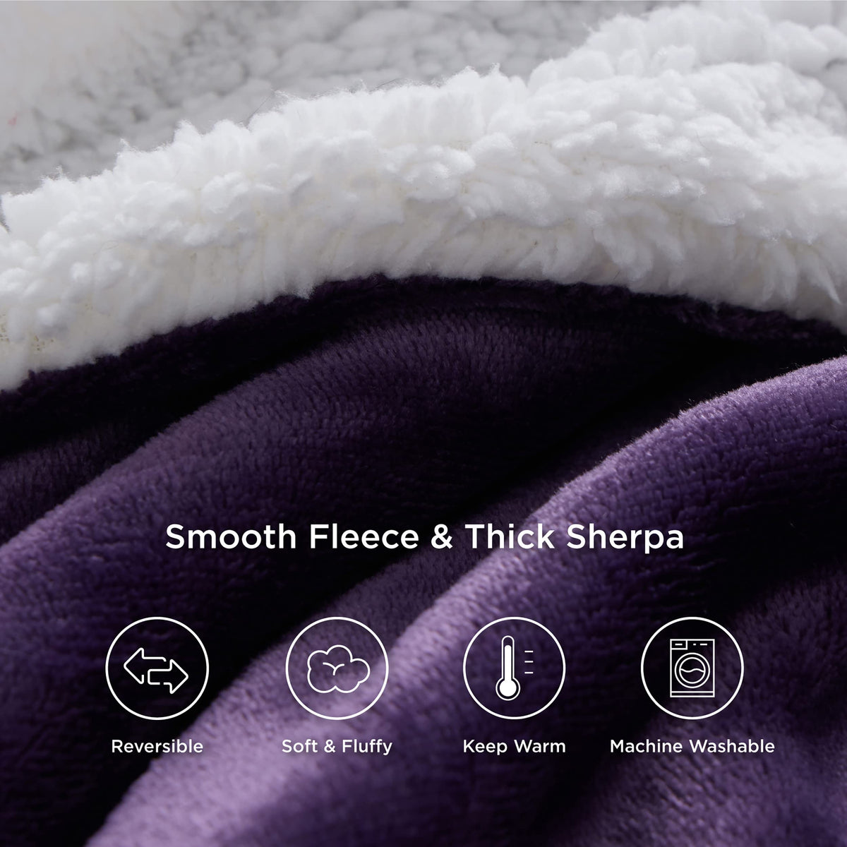 Bedsure GentleSoft sherpa fleece throw gift-ready packaging and color options