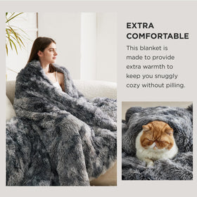 Bedsure GentleSoft sherpa side visible for ultra-soft warmth