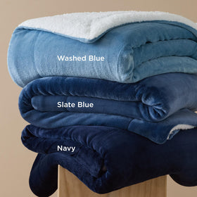 Bedsure GentleSoft Sherpa Throw on sofa, cozy living room accent