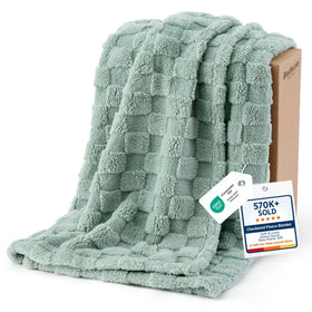 Bedsure GentleSoft twin blanket close-up of plush fleece for cozy nights