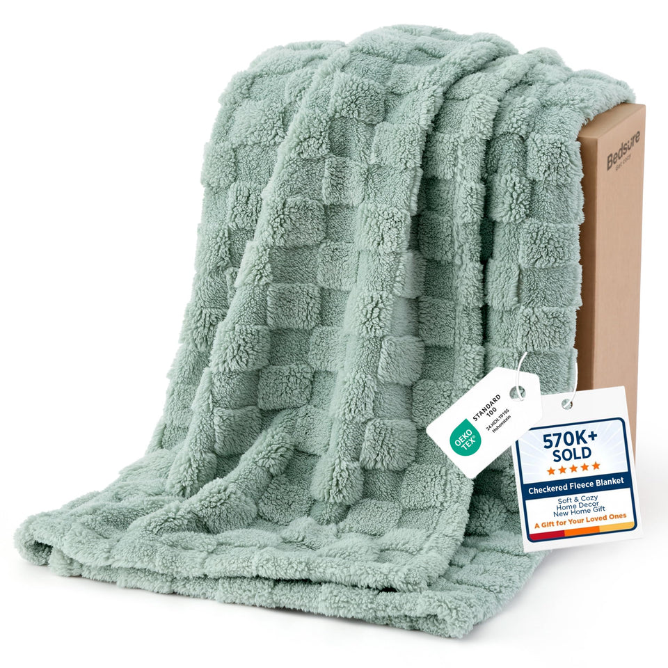 Bedsure GentleSoft twin blanket close-up of plush fleece for cozy nights