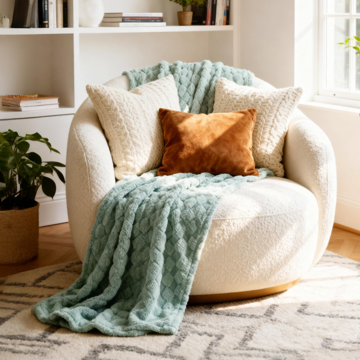 Bedsure GentleSoft twin blanket durable stitching for long-lasting use