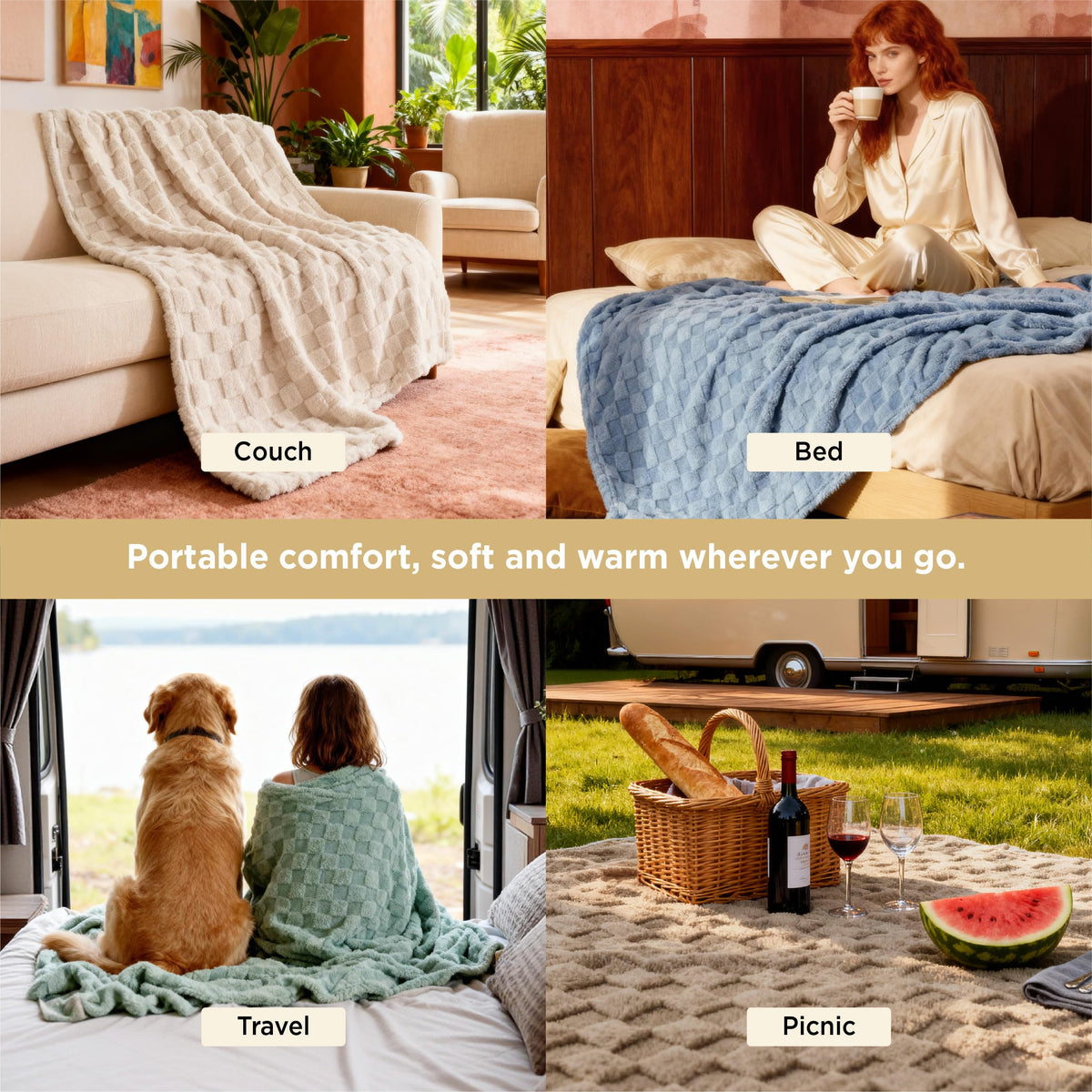 Bedsure GentleSoft twin blanket laid on bed for relaxation and warmth