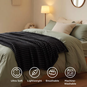 Bedsure GentleSoft blanket with durable stitching for long-lasting use.