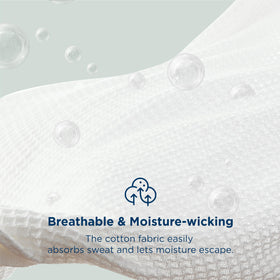 Bedsure Gentlesoft waffle weave texture adds a stylish three-dimensional look.