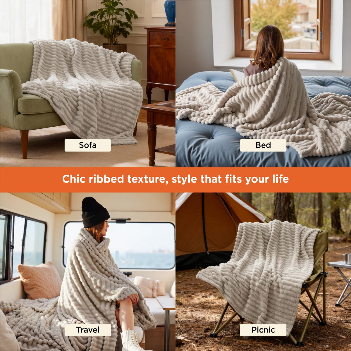 Bedsure GentleSoft warm yet lightweight design supports all-season comfort.