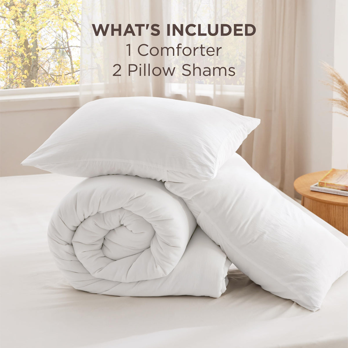 bedsure gift-ready packaging white bedding ideal for gifting