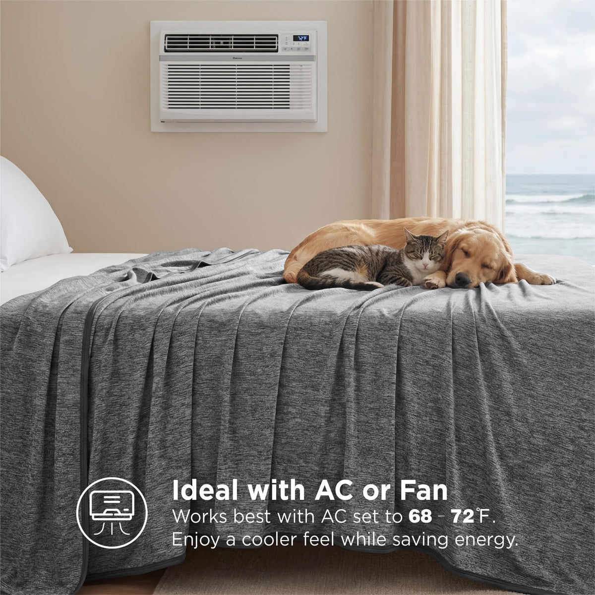 Gift-ready Bedsure cooling blanket packaging for summer gifting