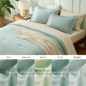 Bedsure gift-ready packaging signaling a thoughtful all-season bedding option