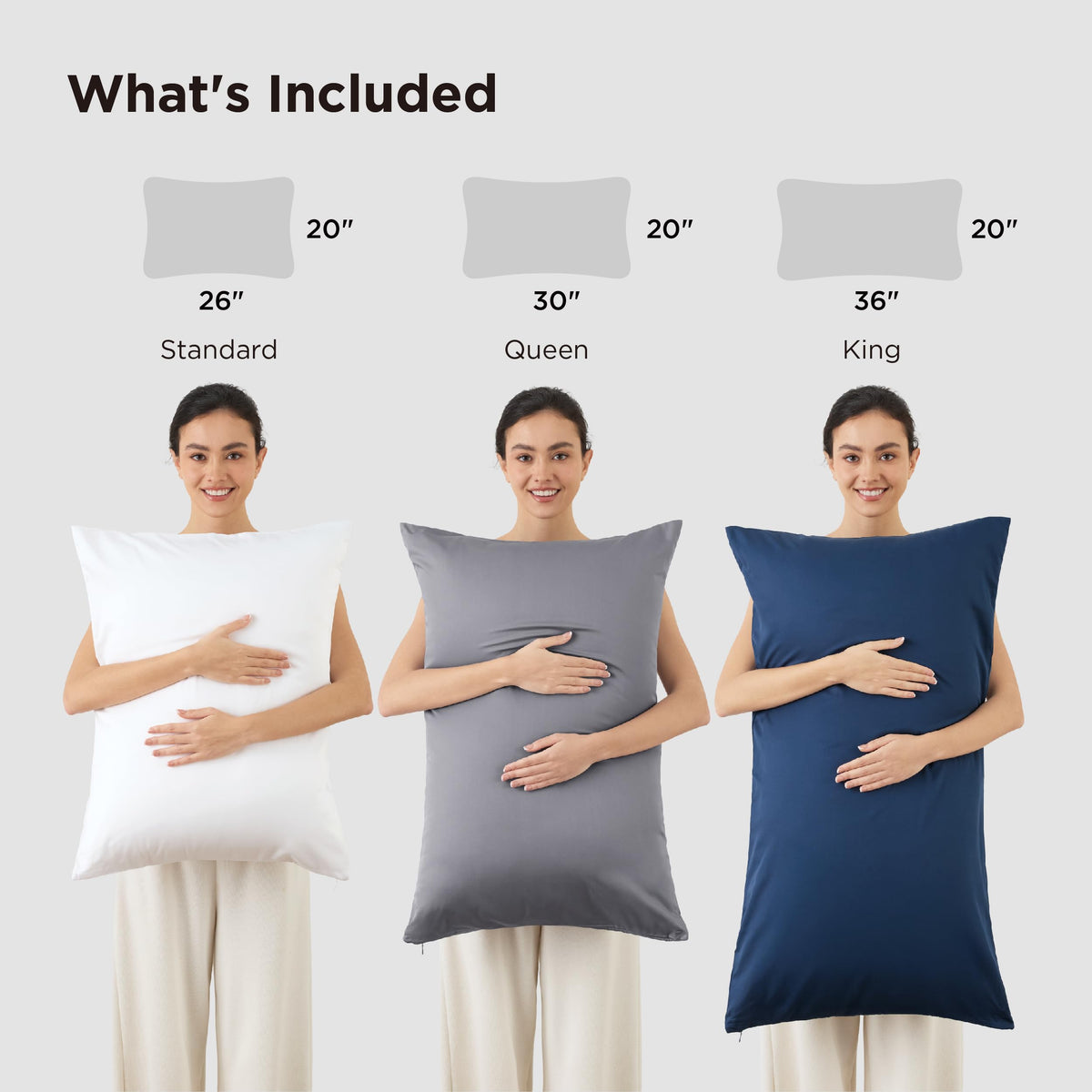 Bedsure gift-ready pillowcase in dark grey elevates bedroom décor