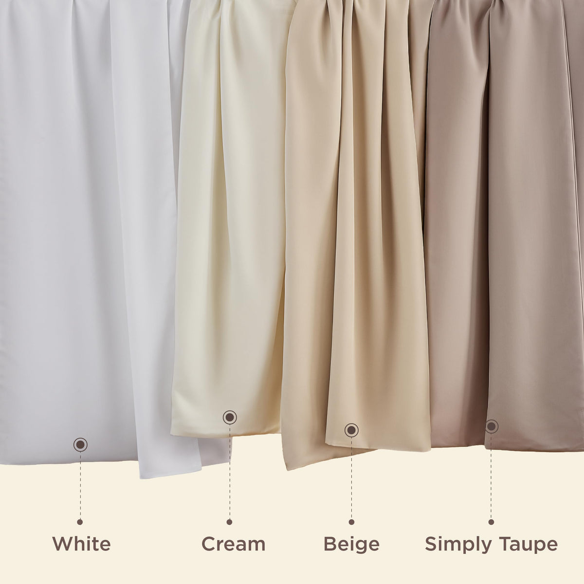 Bedsure gift-ready pillowcase set in natural beige hues.