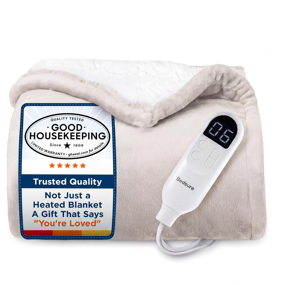 Bedsure heated blanket throw—soft-flannel-top for cozy evenings.