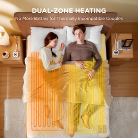 Bedsure Heated Mattress Pad King dual controls enable independent comfort on both sides.