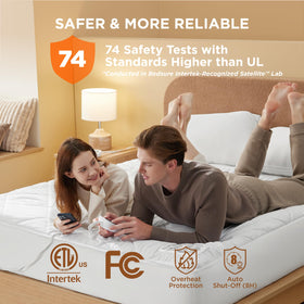 Bedsure Heated Mattress Pad King memory feature maintains your preferred warmth.