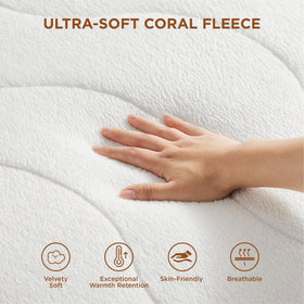 Bedsure heated mattress pad queen dual-control panel for personalized warming.