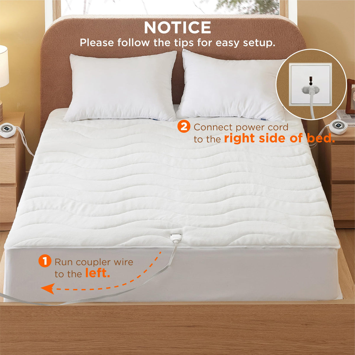 Bedsure memory and 12 settings ensure customizable warmth options.