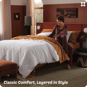 Bedsure king duvet cover closed with hidden buttons for a neat finish
