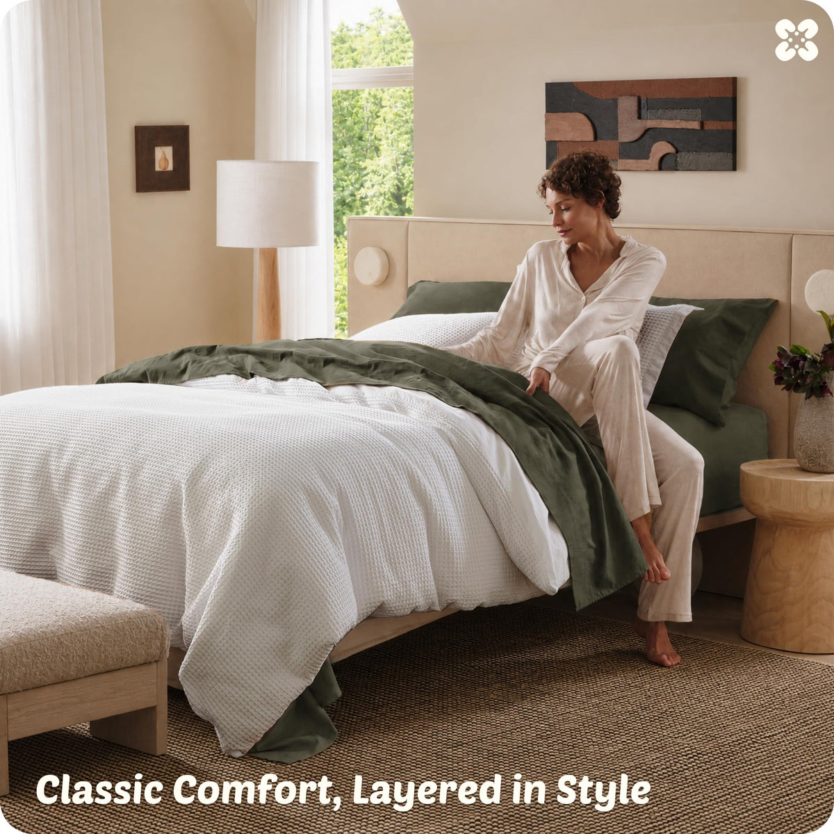 Bedsure hidden buttons provide a clean, tidy finish