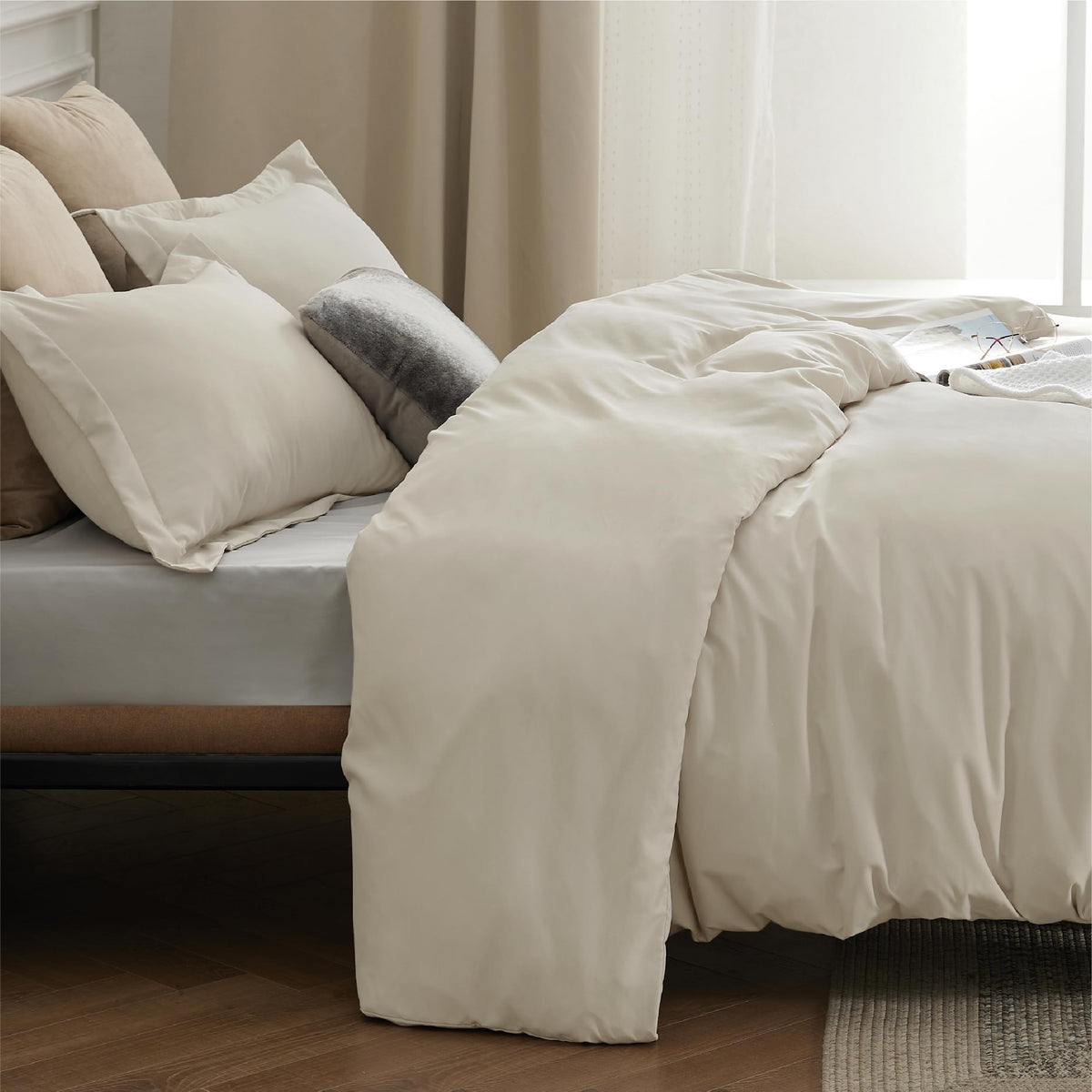Bedsure hidden zipper closure for quick, tidy duvet changes