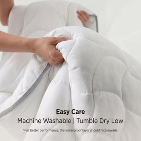 Bedsure queen-size topper ideal for home and hotel use.
