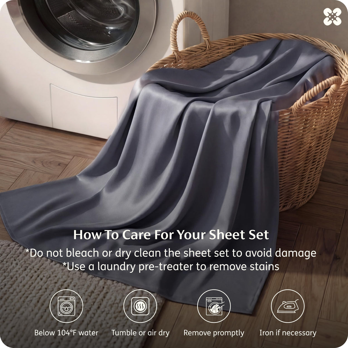 Bedsure hotel-luxury silky bedding look for premium nightly comfort.