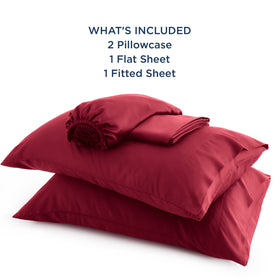 Bedsure hotel-luxury silky burgundy sheets for premium sleep comfort