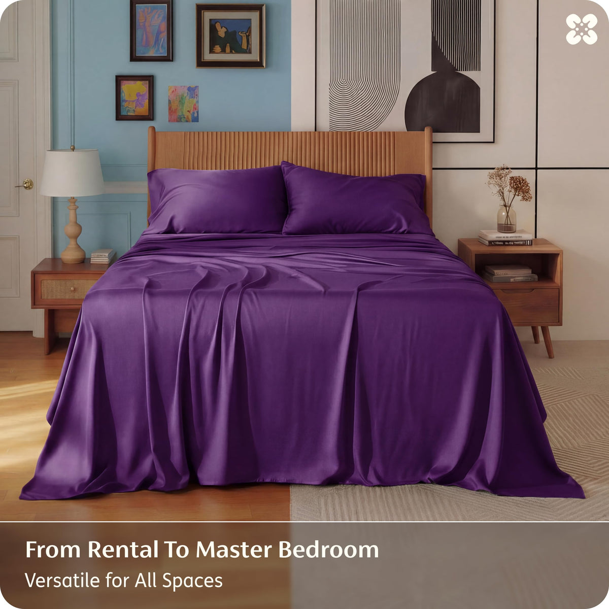 Bedsure plum color sheets add hotel-inspired elegance to your bedroom.