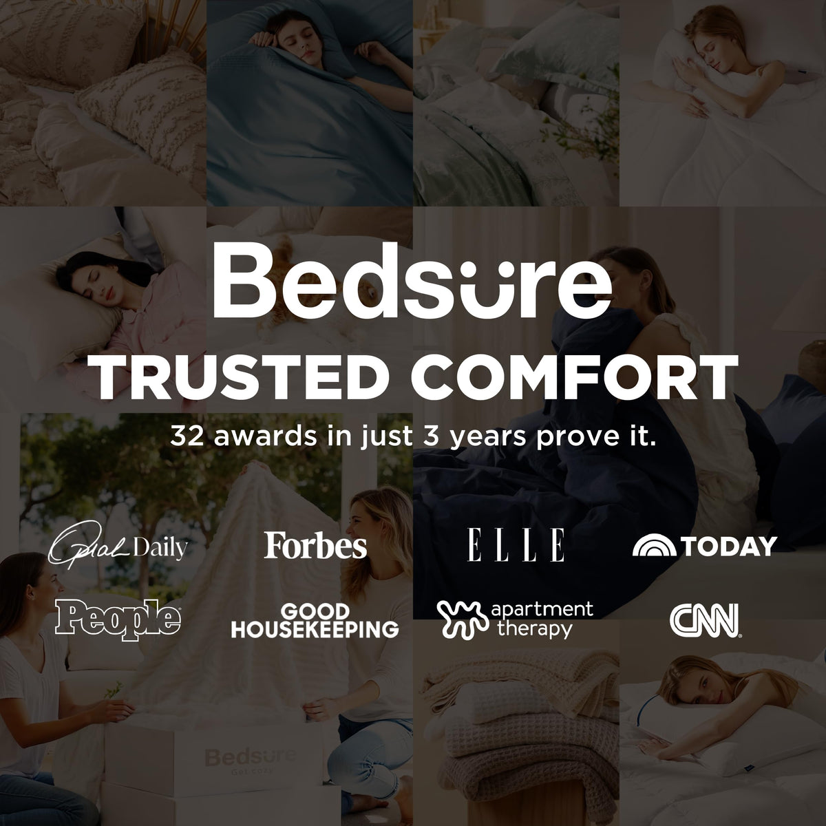 Bedsure interior ties secure your duvet to avoid bunching during the night.