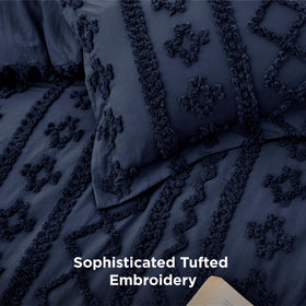 Bedsure jacquard weave close-up reveals soft, breathable microfiber texture.