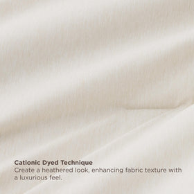 Bedsure beige flat sheet displaying durable breathable fabric