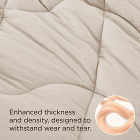 Bedsure king comforter durable stitching for year-round use.