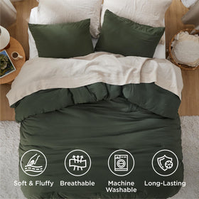 Bedsure two pillowcases close-up revealing neat stitching and hems