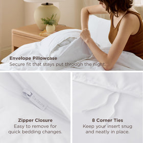 Bedsure duvet cover is machine washable for easy care