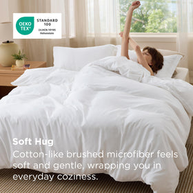 Bedsure duvet cover with sturdy stitching for lasting use