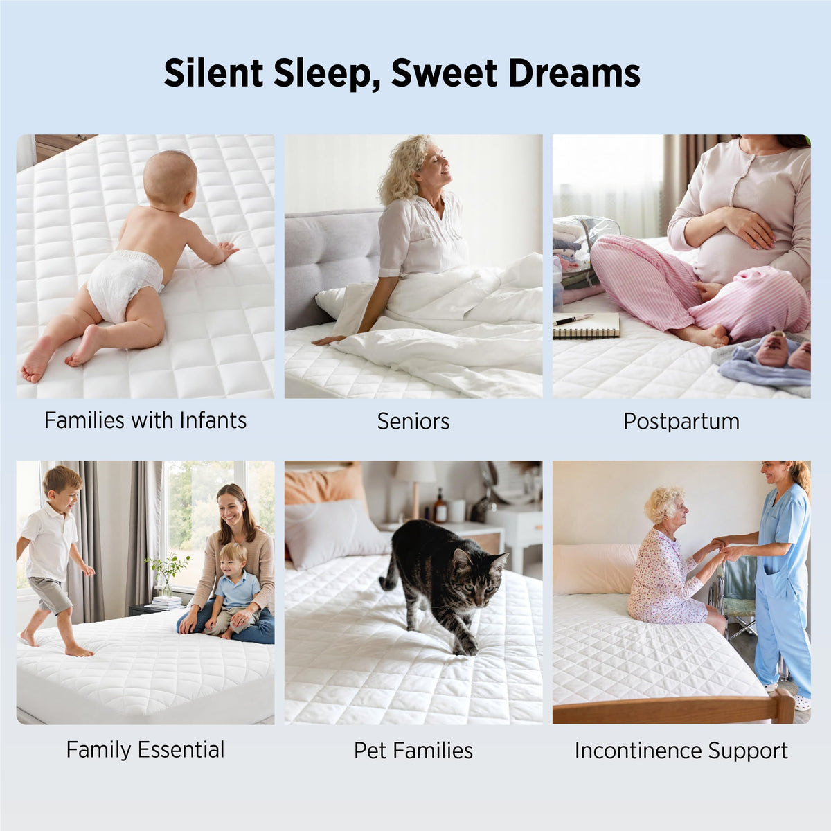 Bedsure protector suitable for home, bedroom, and hotel settings