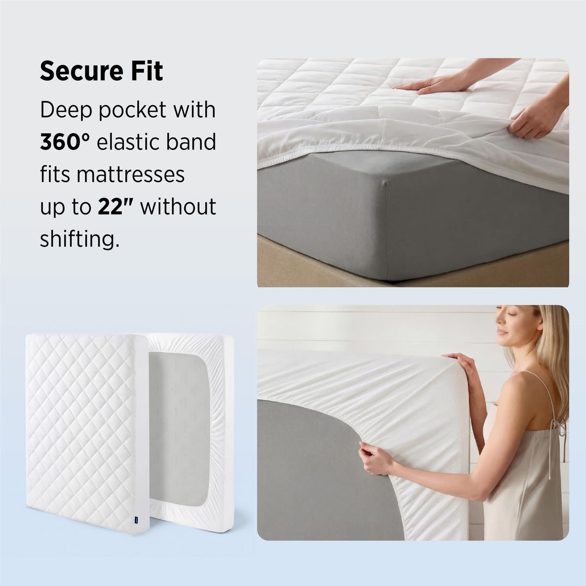 Bedsure machine-washable protector for easy care