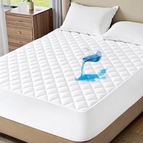 Bedsure king mattress protector with waterproof layer guarding against spills