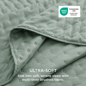 Bedsure ultrasonic quilting creates a smooth, durable finish