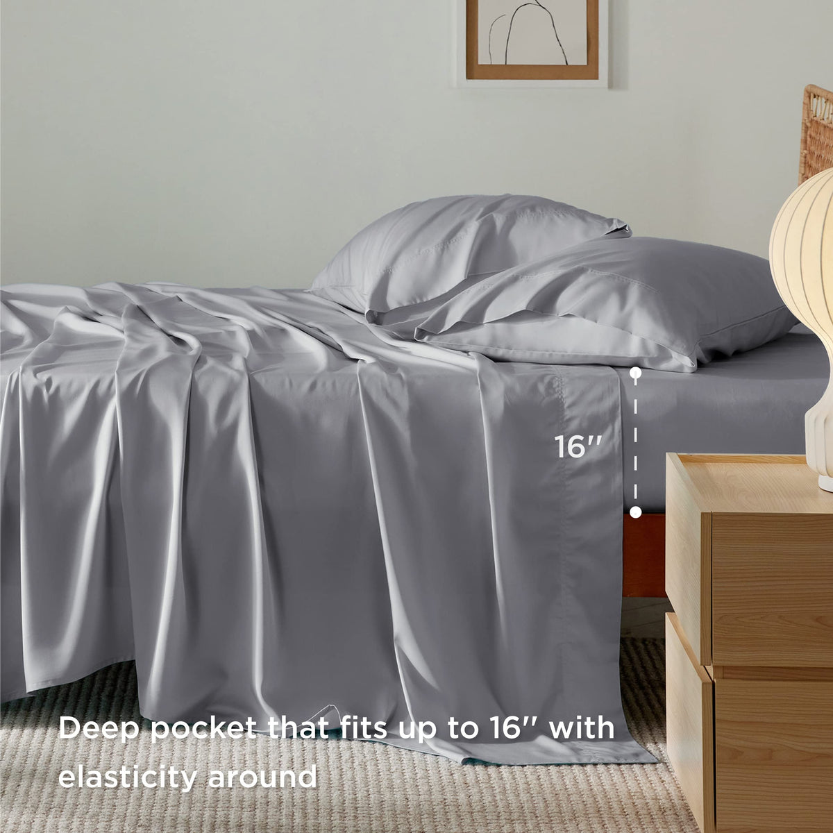Bedsure pillowcases with envelope closures to prevent pillow slip.