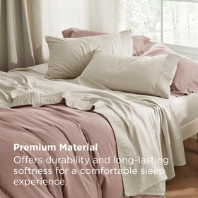 Bedsure breathable cooling fabric helps hot sleepers stay comfortable all night.
