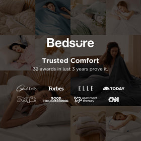 Bedsure breathable microfiber fabric feels soft and cool for hot sleepers