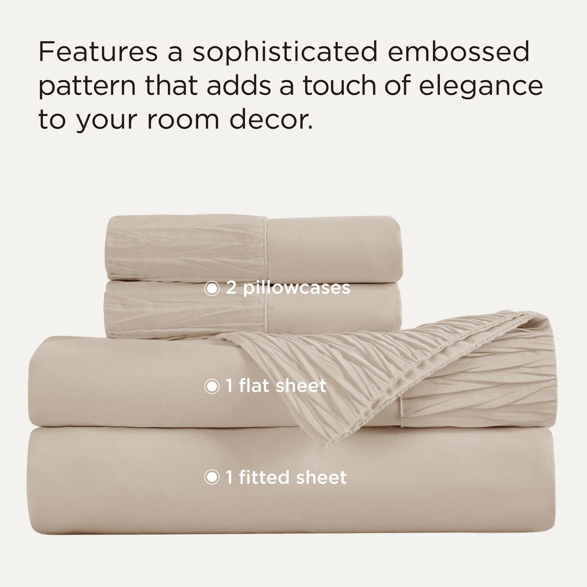Bedsure king fitted sheet 78x80-14 with deep pockets fits thick mattresses securely