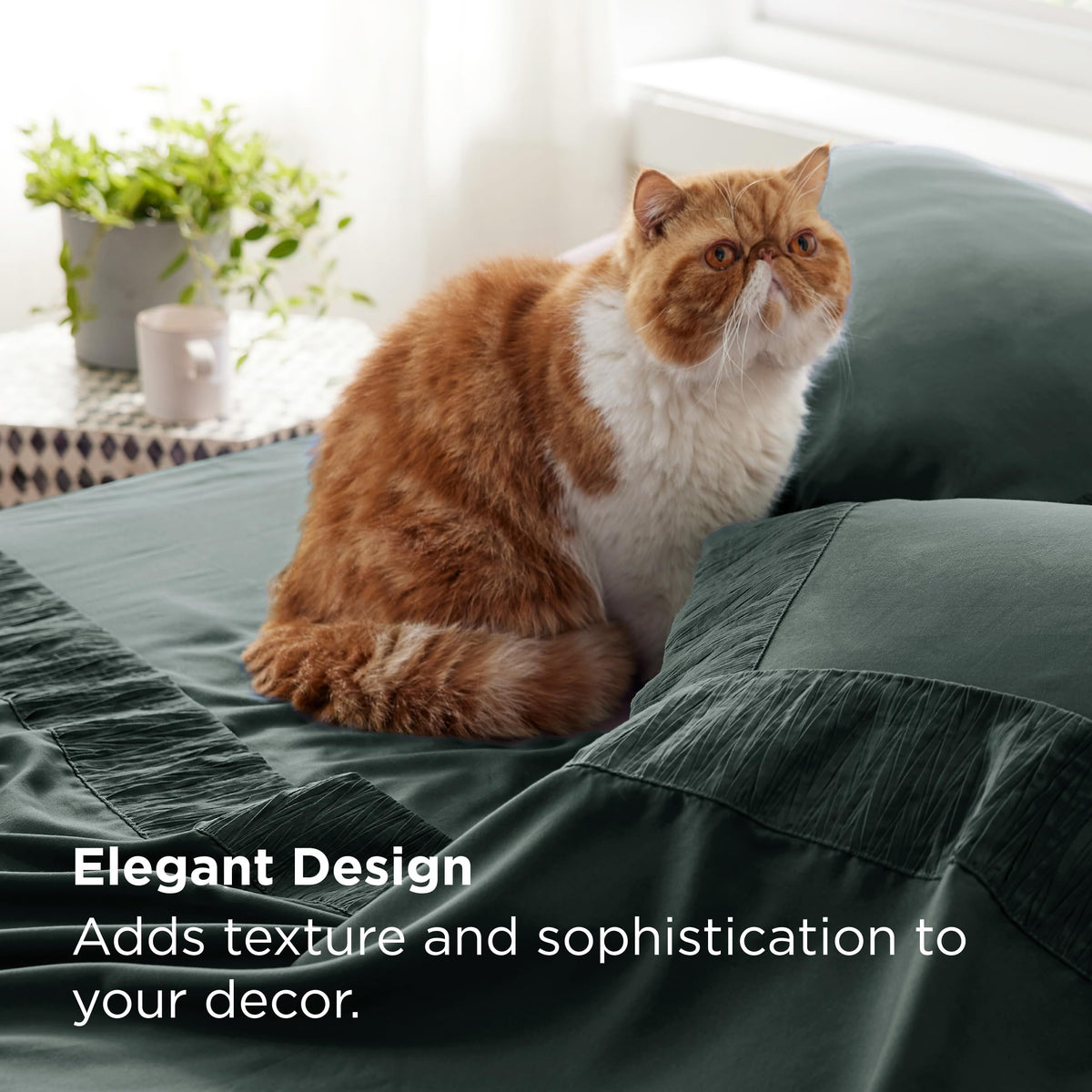Bedsure king flat sheet provides generous coverage and easy bed making.