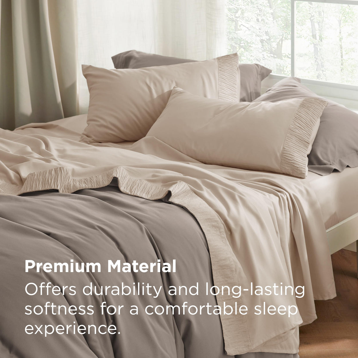 Bedsure microfiber bedding feels soft and breathable for nightly comfort