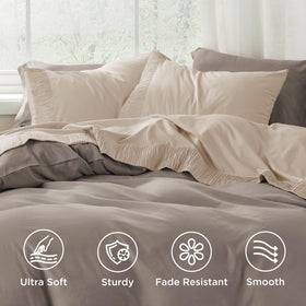 Bedsure pillowcases 20x40 with ruched hem for elegant looks