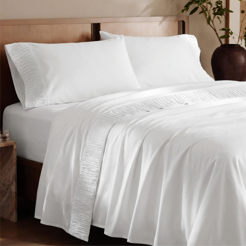 Bedsure king sheets set with soft touch for cool, comfortable sleep.