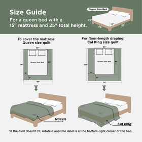 Bedsure two pillowcases in sage green for a cohesive look.