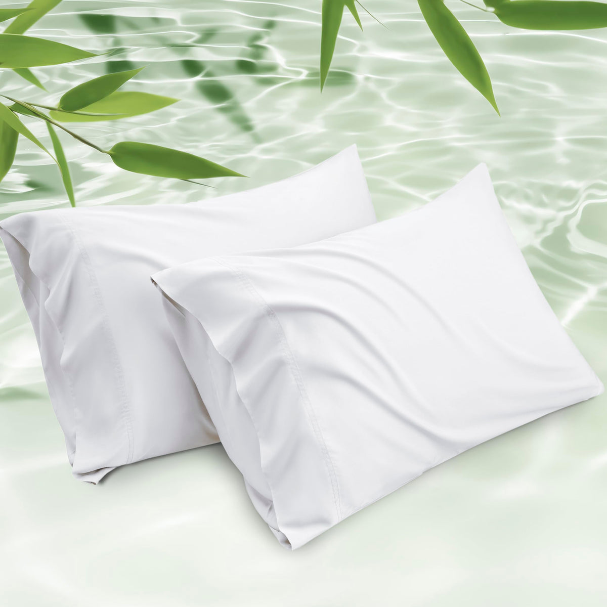 Bedsure king-size cooling pillowcase for hot sleepers and moisture-wicking comfort.