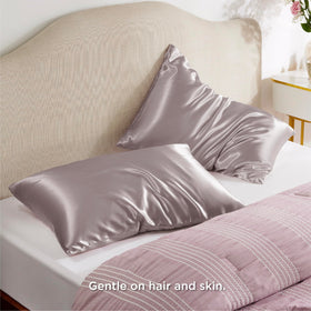 Bedsure king-size satin pillowcase offers silky feel for luxurious, cooler nights