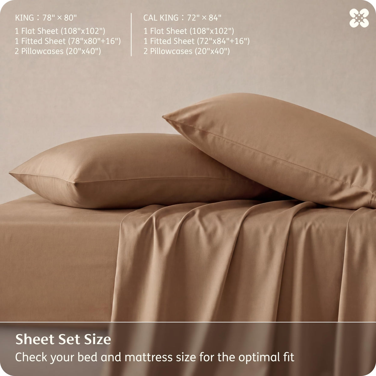 Deep-pocket design demonstrated under a thick mattress